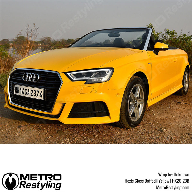 Hexis Yellow Audi Wrap