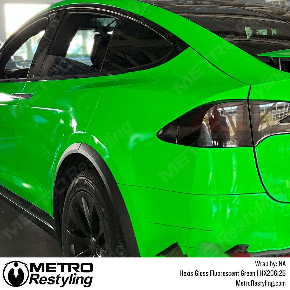Neon Green Vinyl Wrap