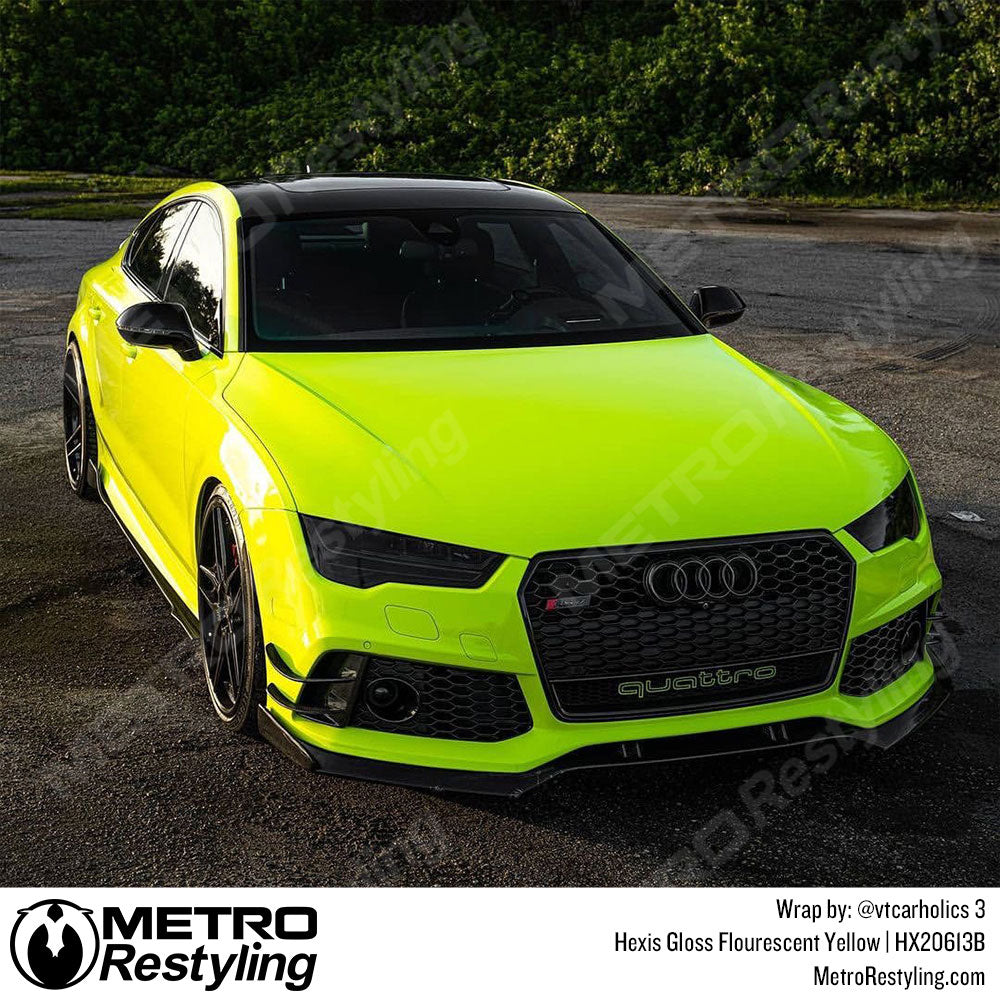 Bright Yellow Audi Wrap