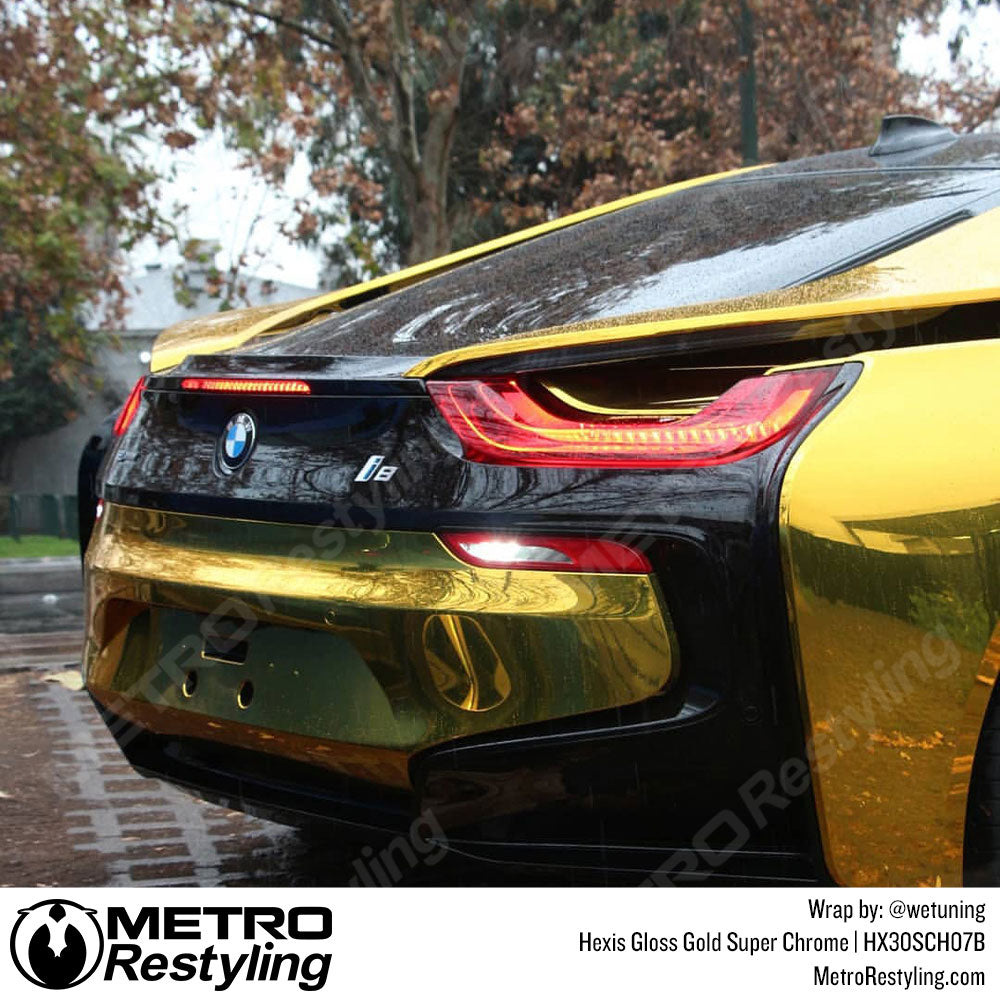 Gloss Gold Super Chrome Vinyl Wrap