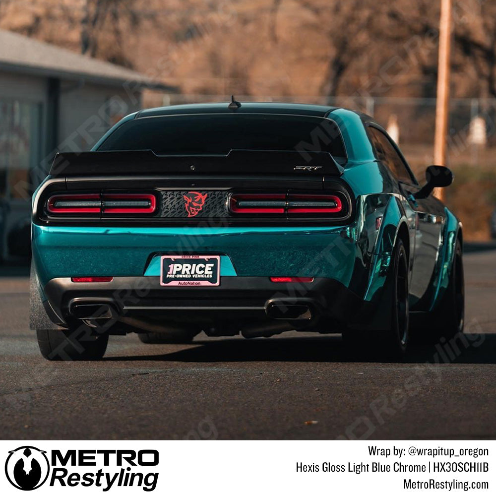 Light Blue Super Chrome Vinyl Wrap