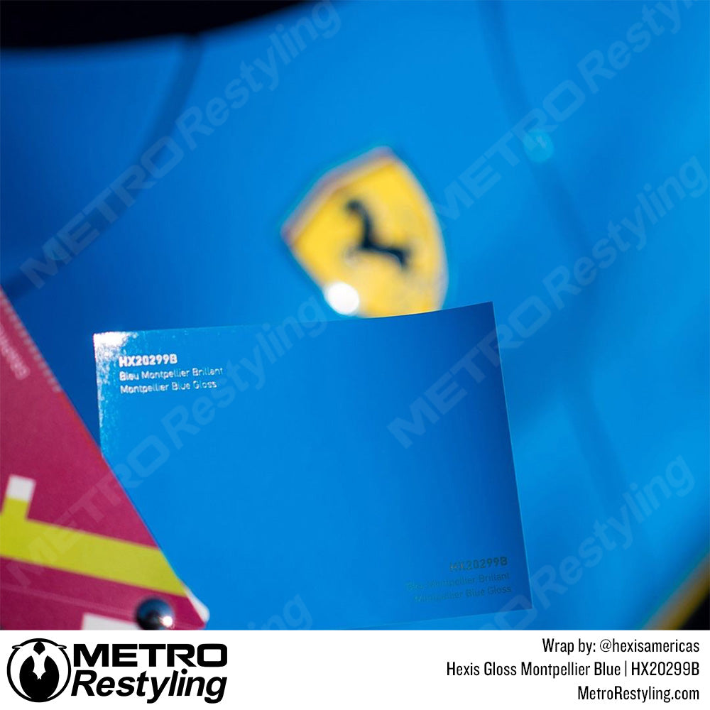 Gloss Montpellier Blue Car Wrap