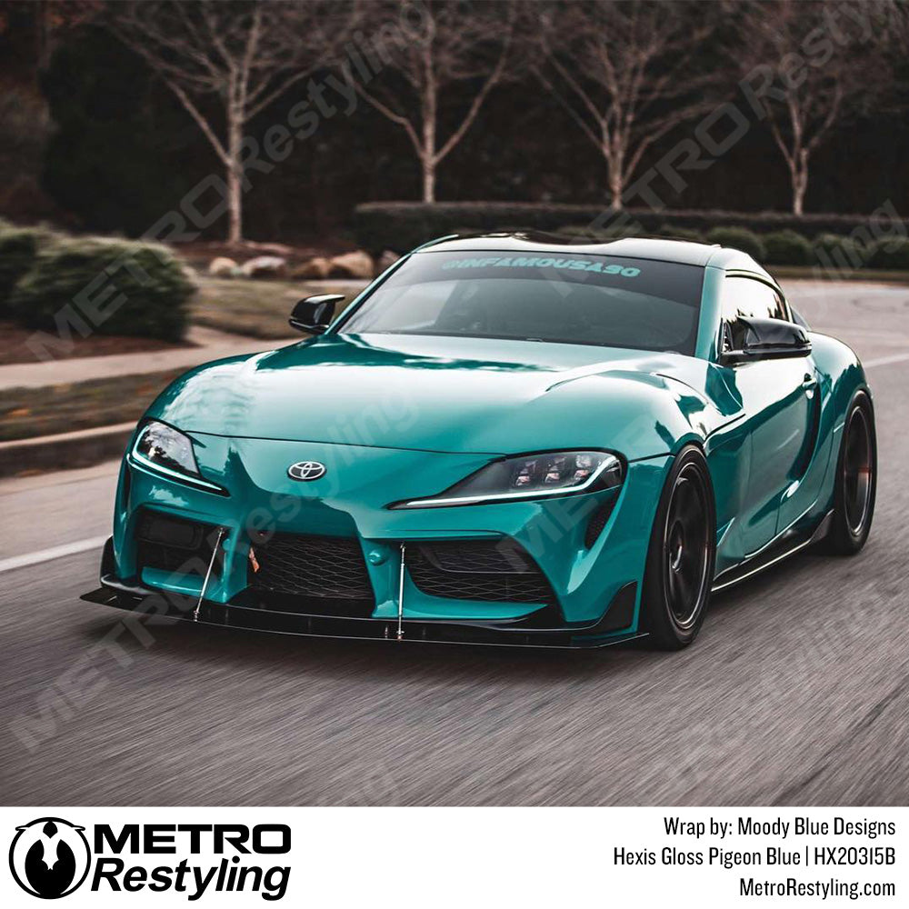 Gloss Pigeon Blue Toyota Wrap