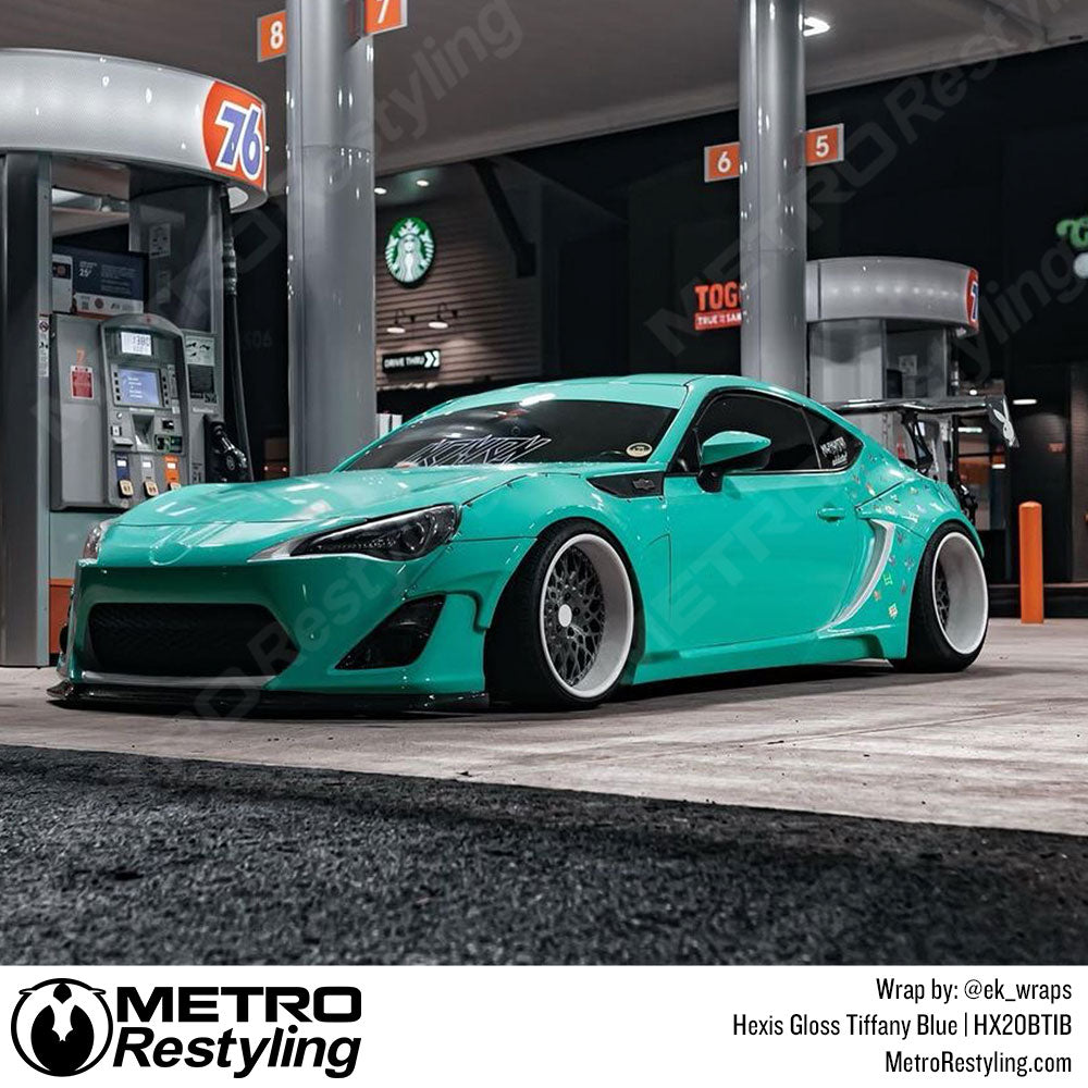 Gloss Tiffany Blue Car Wrap