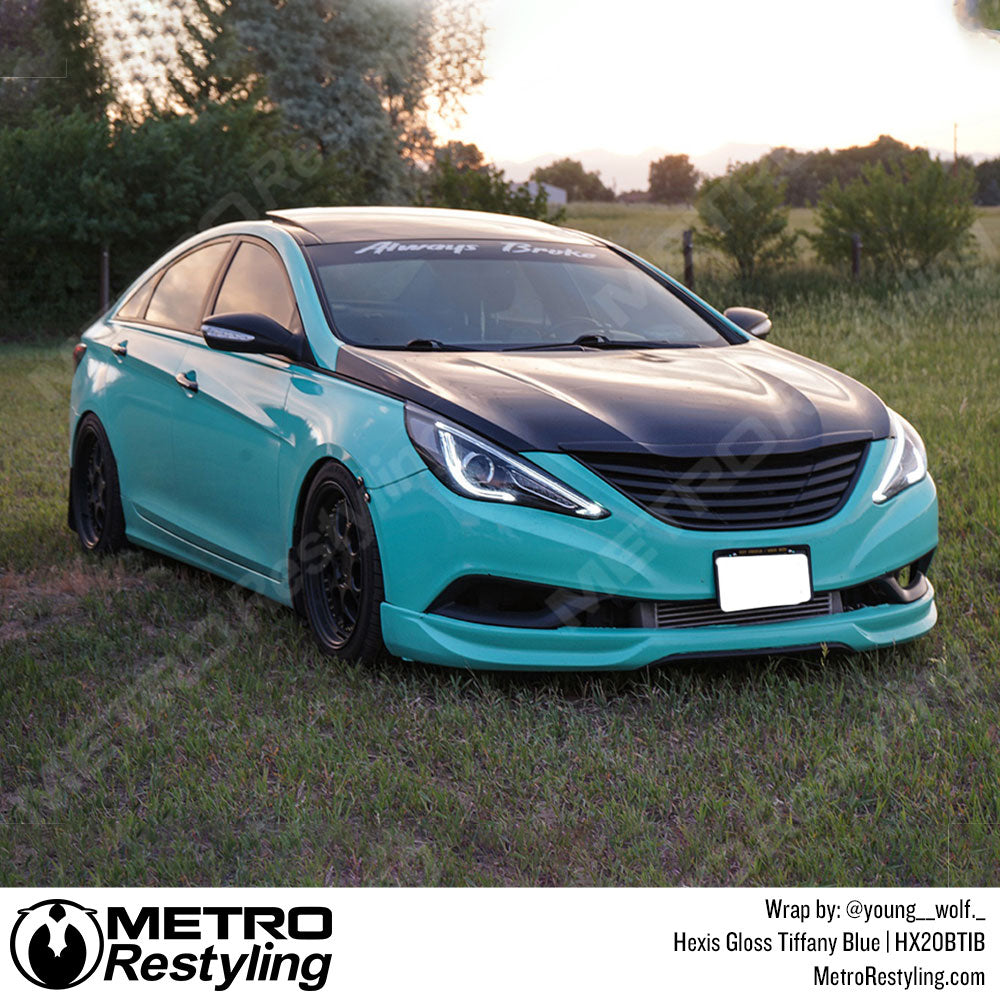 Gloss Tiffany Blue Car Wrap