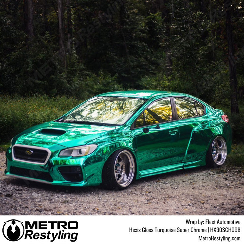 Gloss Turquoise Super Chrome Vinyl Wrap