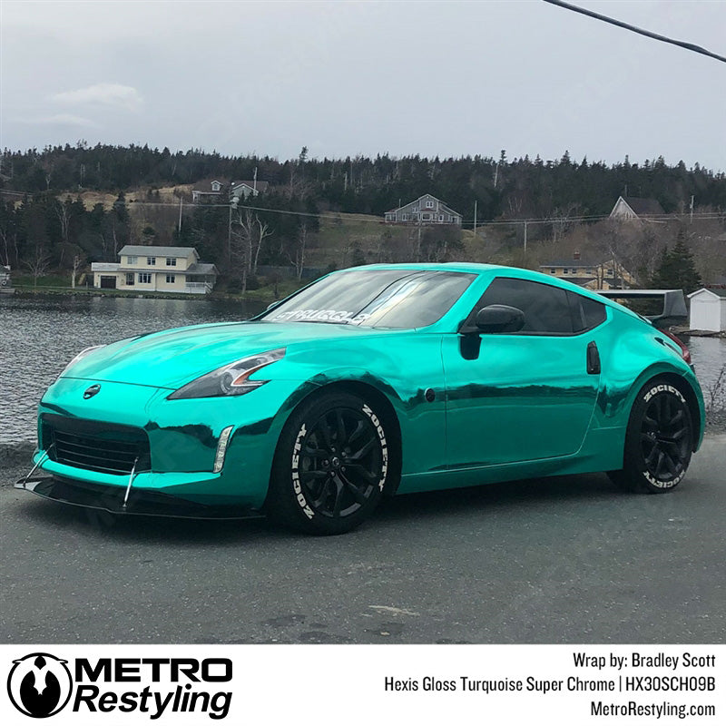 Turquoise Super Chrome Vinyl Wrap