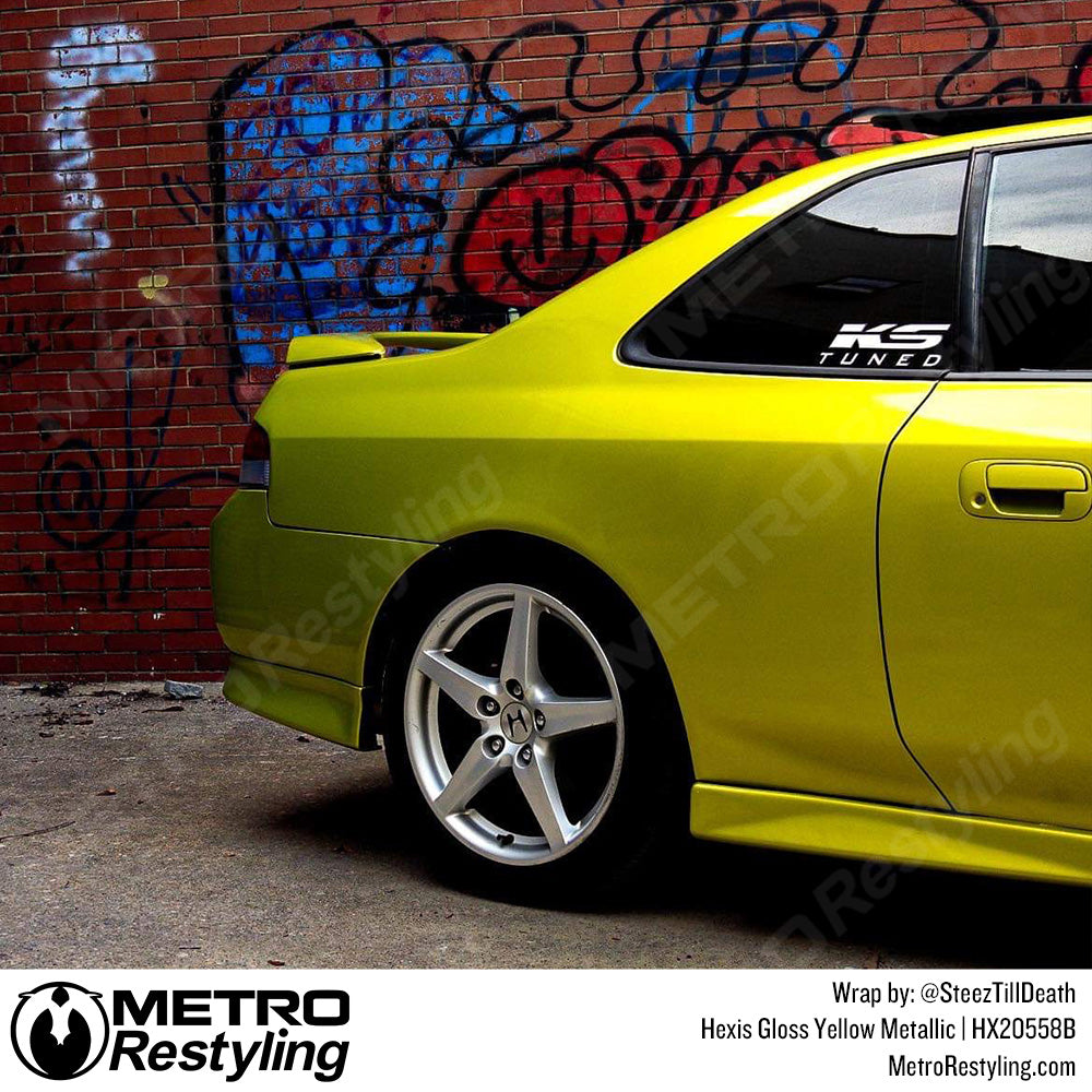 Glossy Yellow Metallic Wrap
