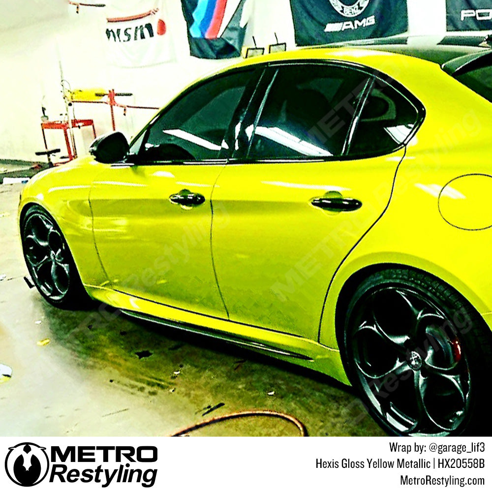Glossy Yellow Metallic Wrap