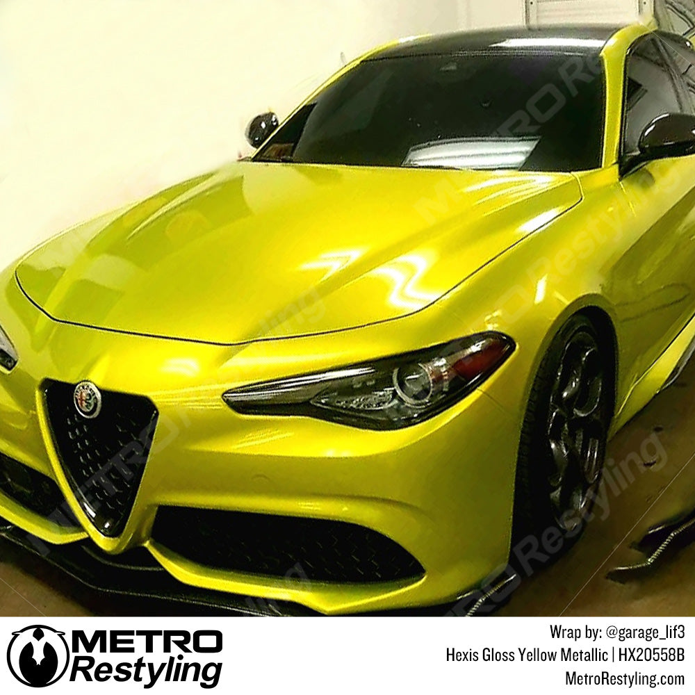 Glossy Yellow Metallic Wrap