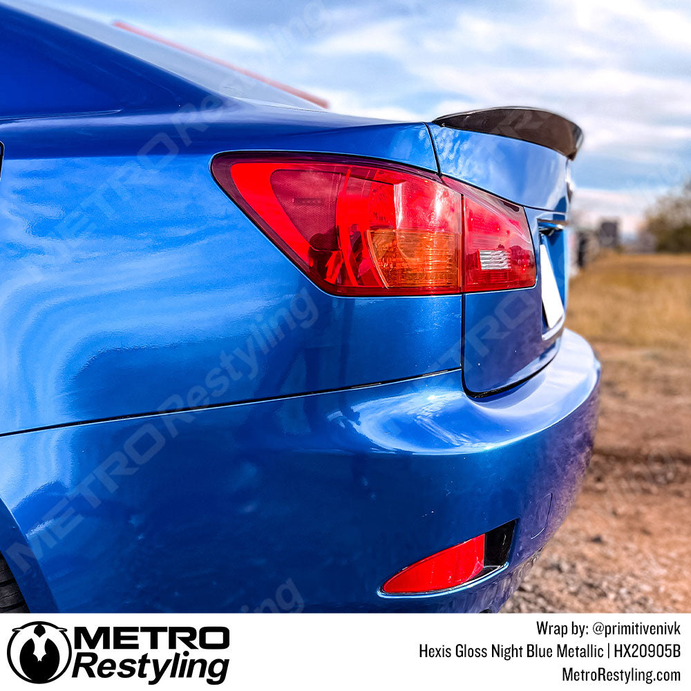 Gloss Night Blue Metallic Vinyl Wrap