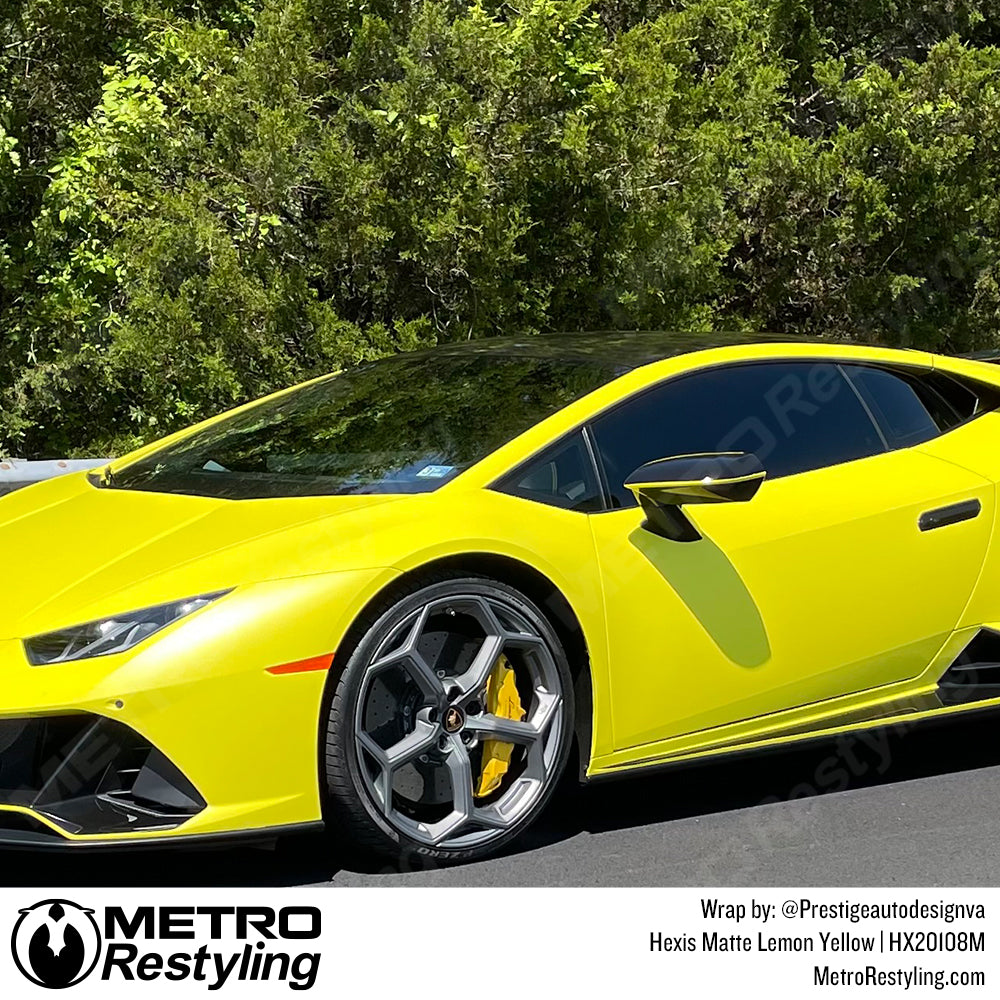 Lambo Yellow Vinyl Wrap
