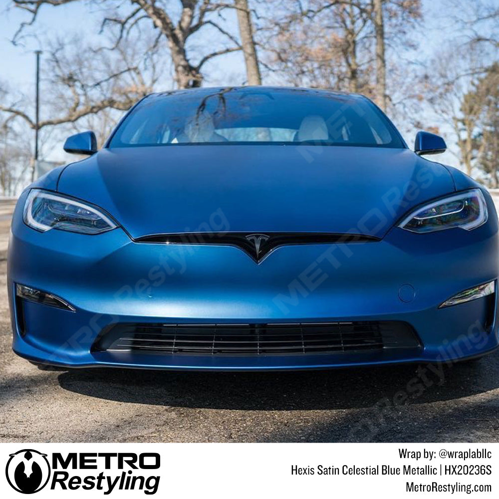 Tesla Blue Wrap