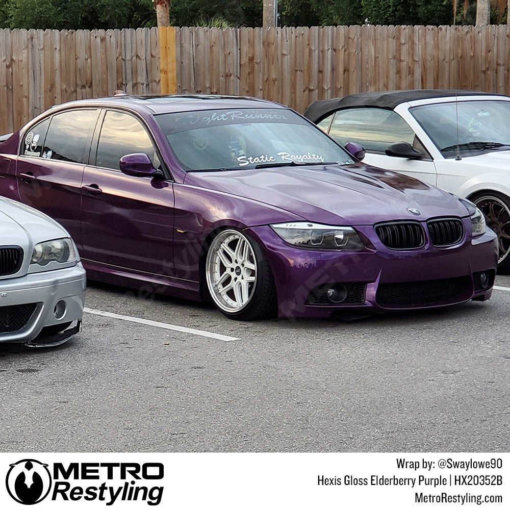 BMW Gloss Purple Vinyl Wrap