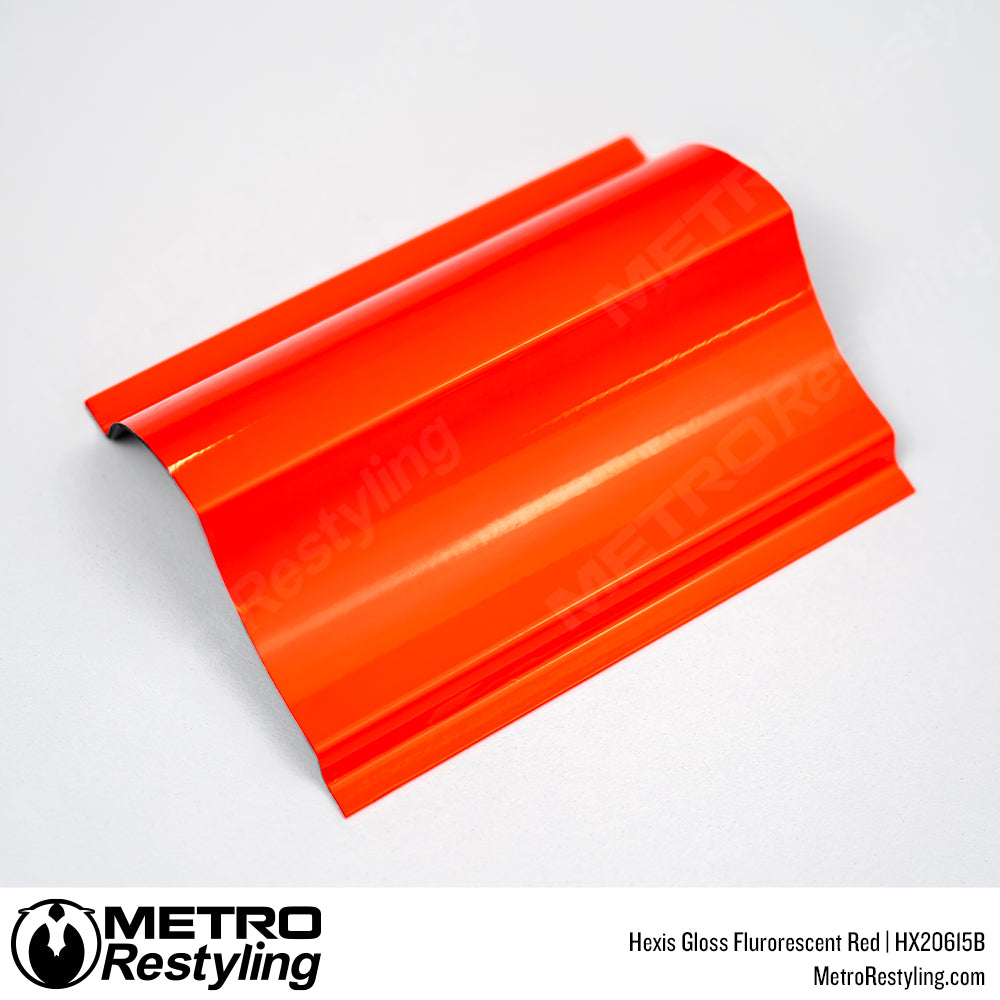 Bright Red Neon Vinyl Wrap