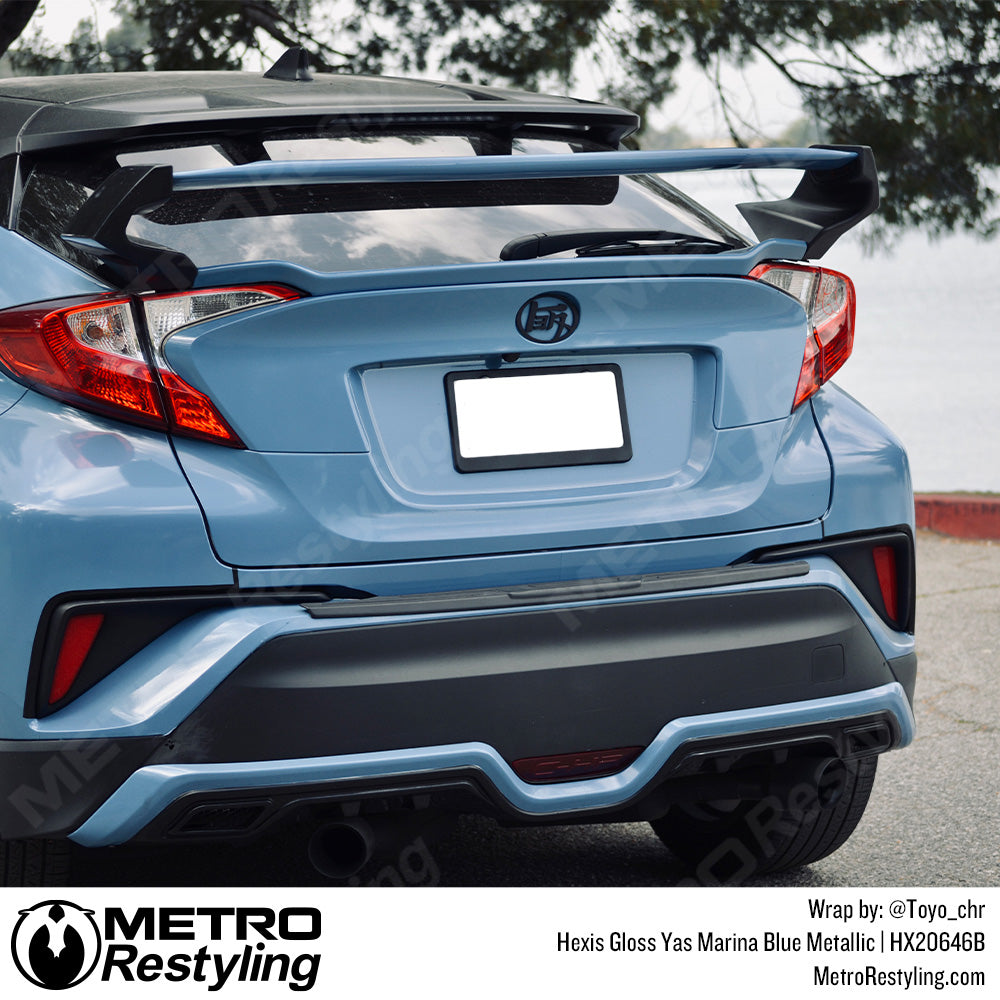 Gloss Blue Toyota Vinyl Wrap
