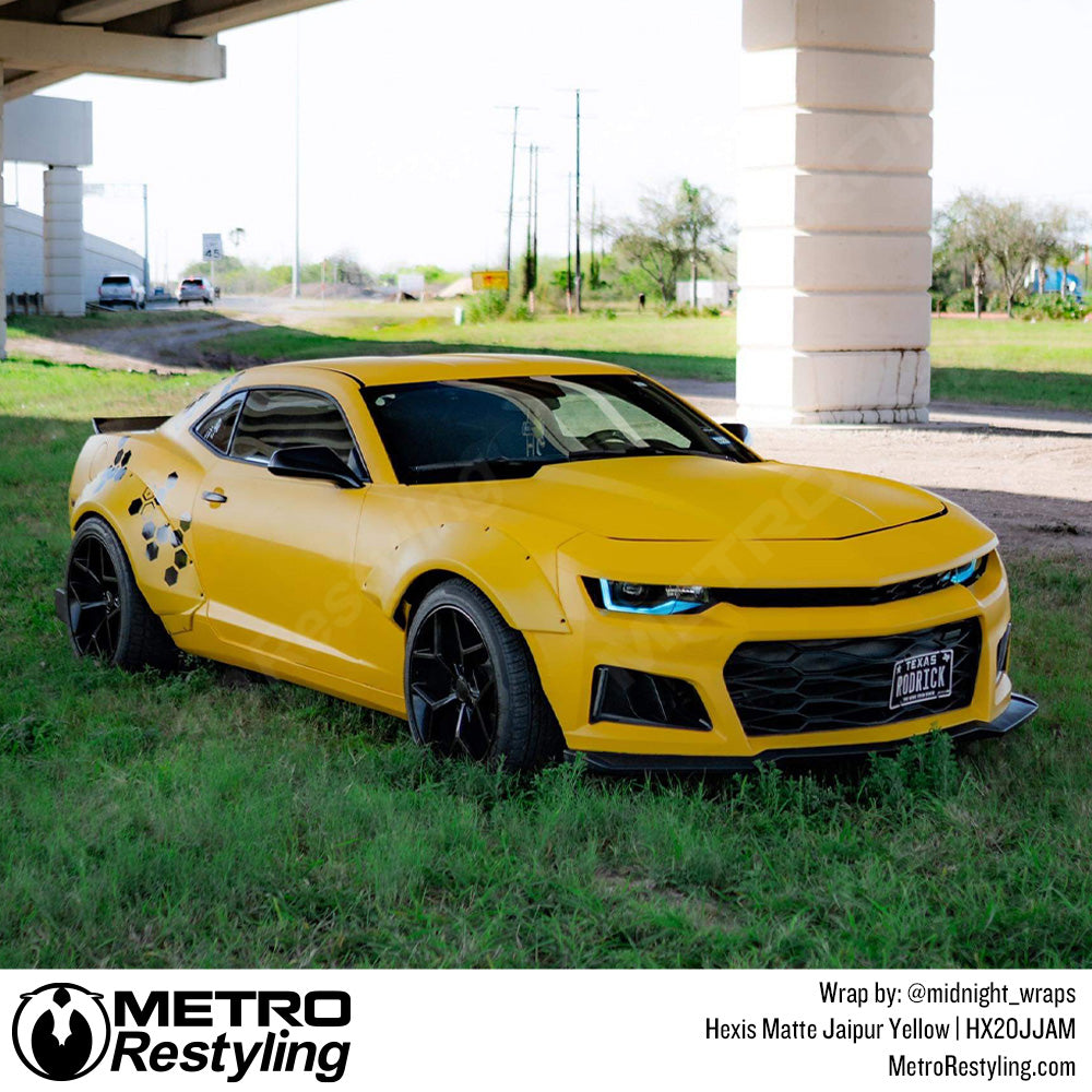 Bright Yellow Chevy Vinyl Wrap