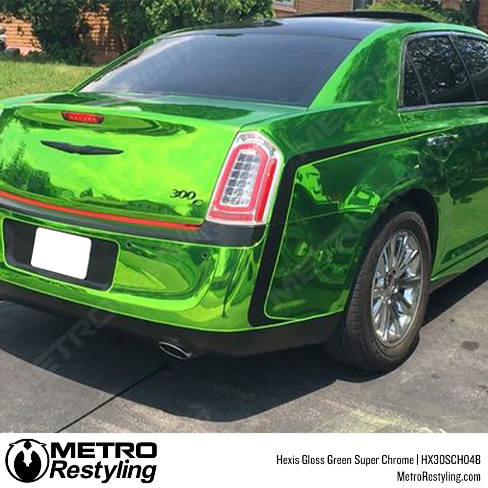 Chrysler Green Chrome Vinyl Wrap