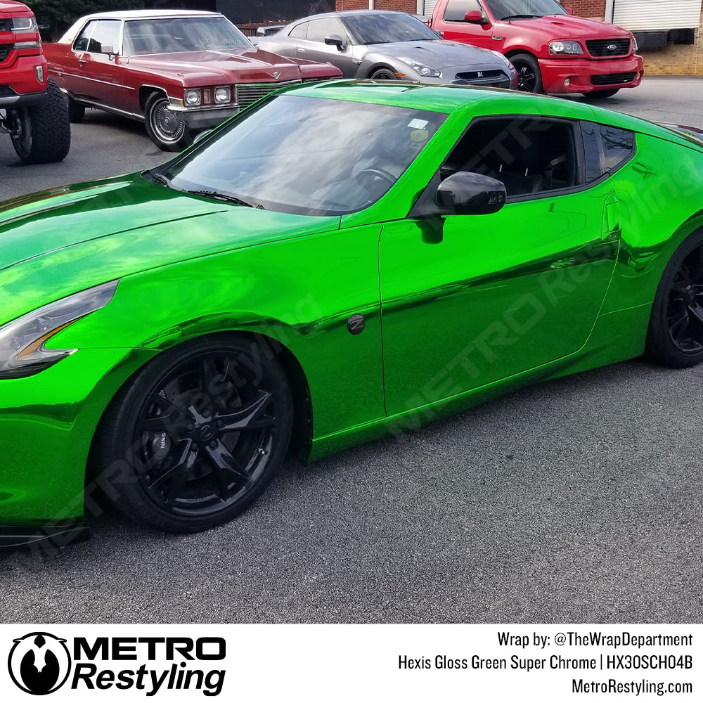 Super Chrome Green Vinyl Wrap