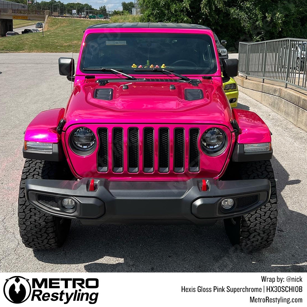 Jeep Pink Vinyl Wrap
