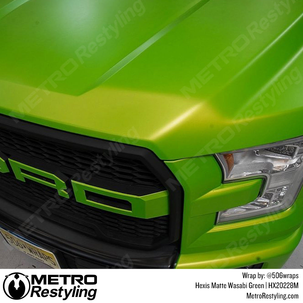 Matte Wasabi Green Ford Truck Wrap