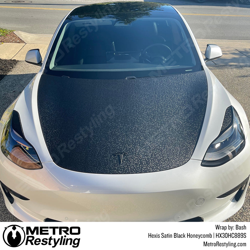 Black Honeycomb Tesla Wrap