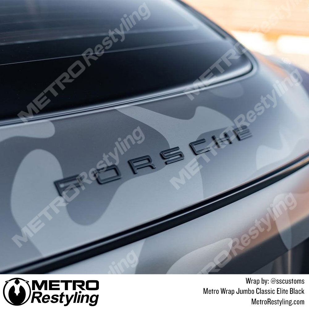 Jumbo Classic Elite Black Camouflage Porsche Vinyl