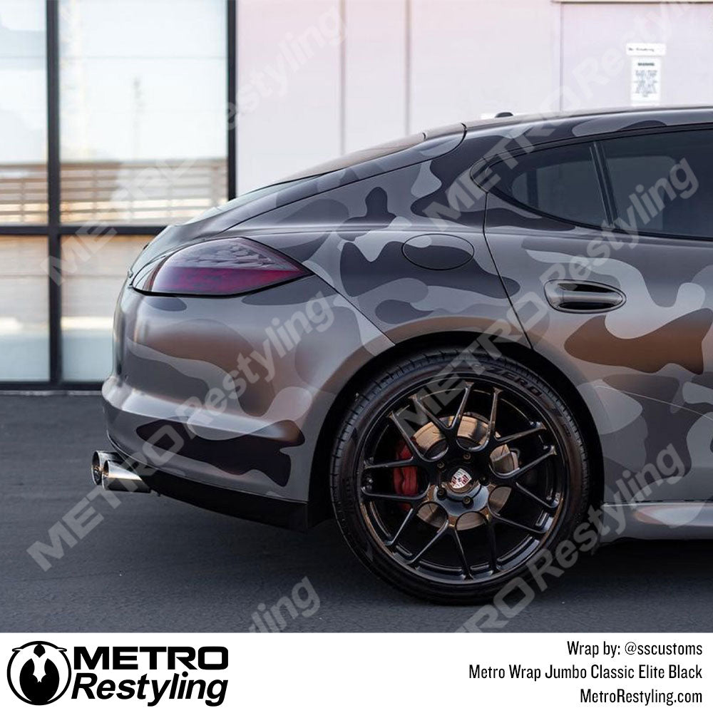 Jumbo Classic Elite Black Camouflage Porsche Vinyl