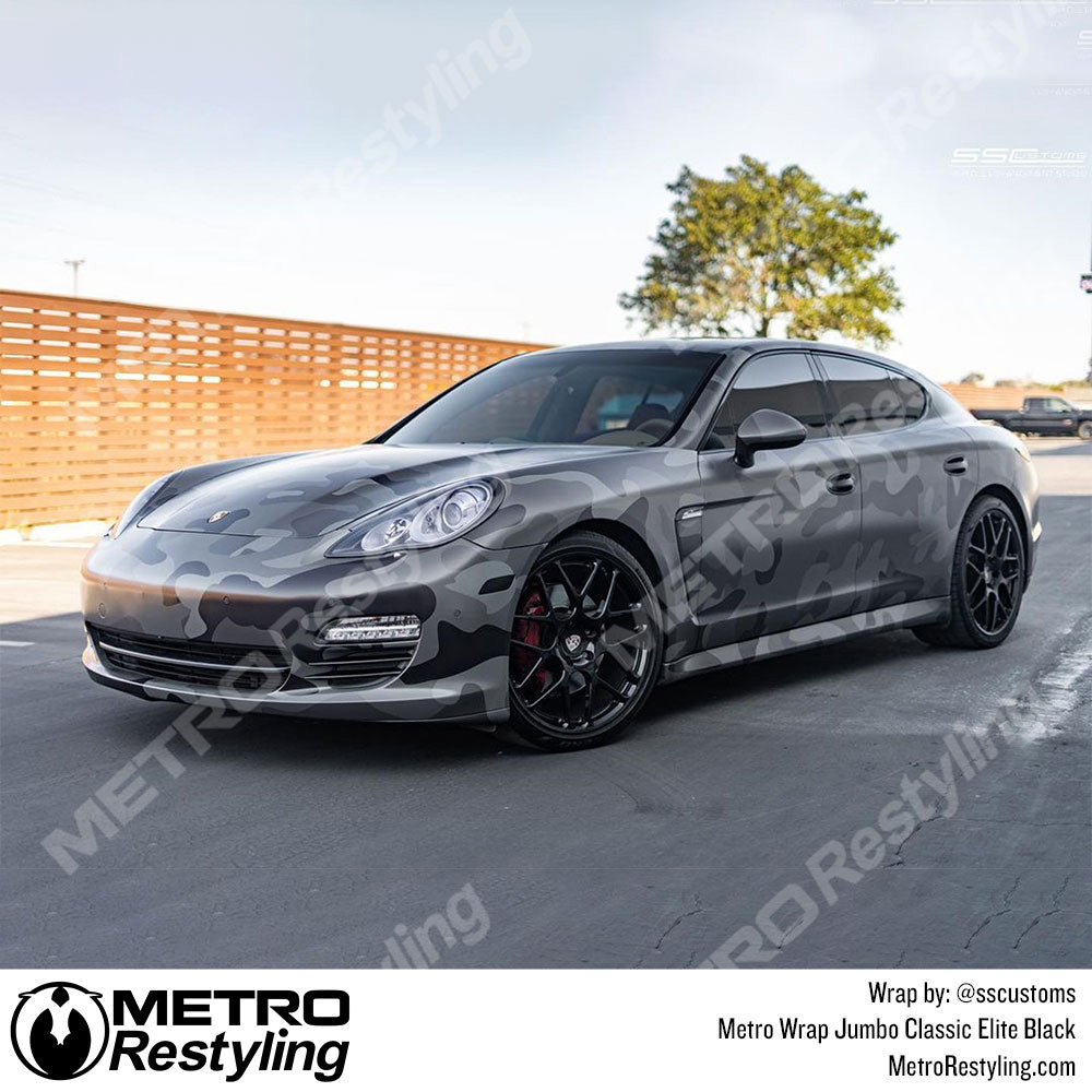 Jumbo Classic Elite Black Camouflage Car Vinyl