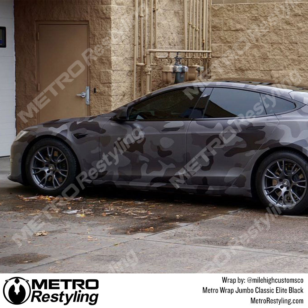 Jumbo Classic Elite Black Camouflage Vinyl