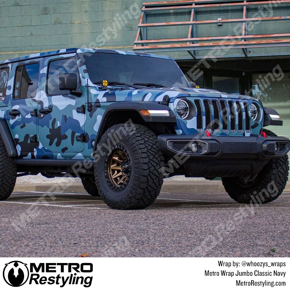 Metro Wrap Jumbo Classic Navy Camouflage