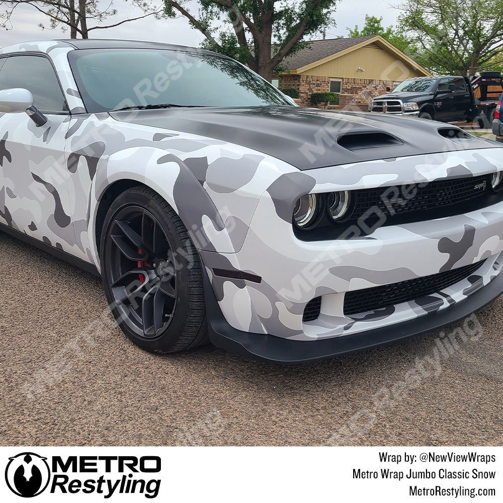 Metro Wrap Jumbo Classic Snow Camouflage