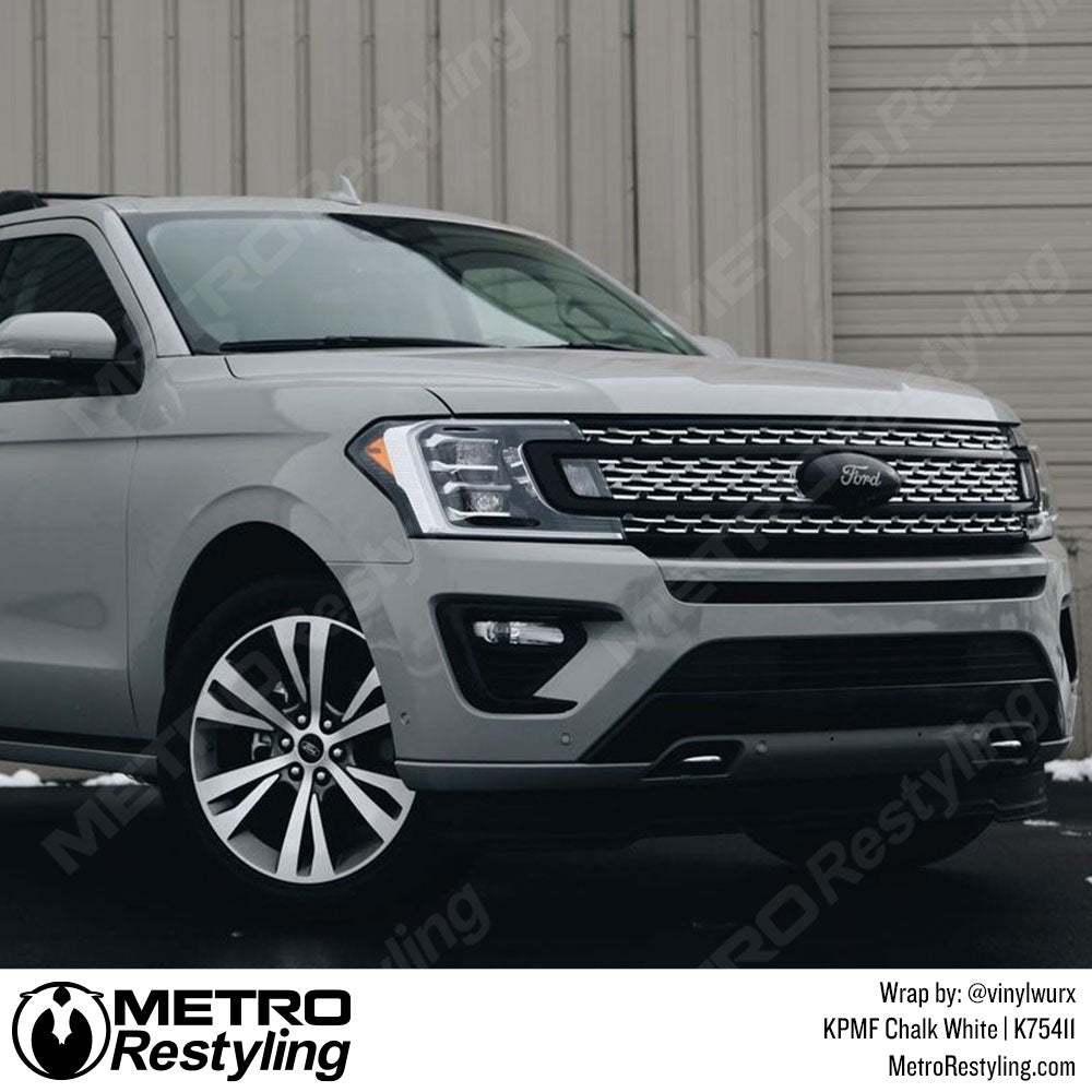 chalk white ford wrap