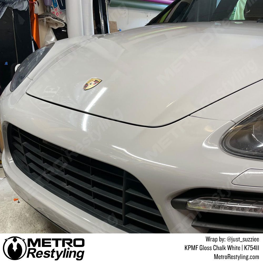 Chalk White Porsche Wrap