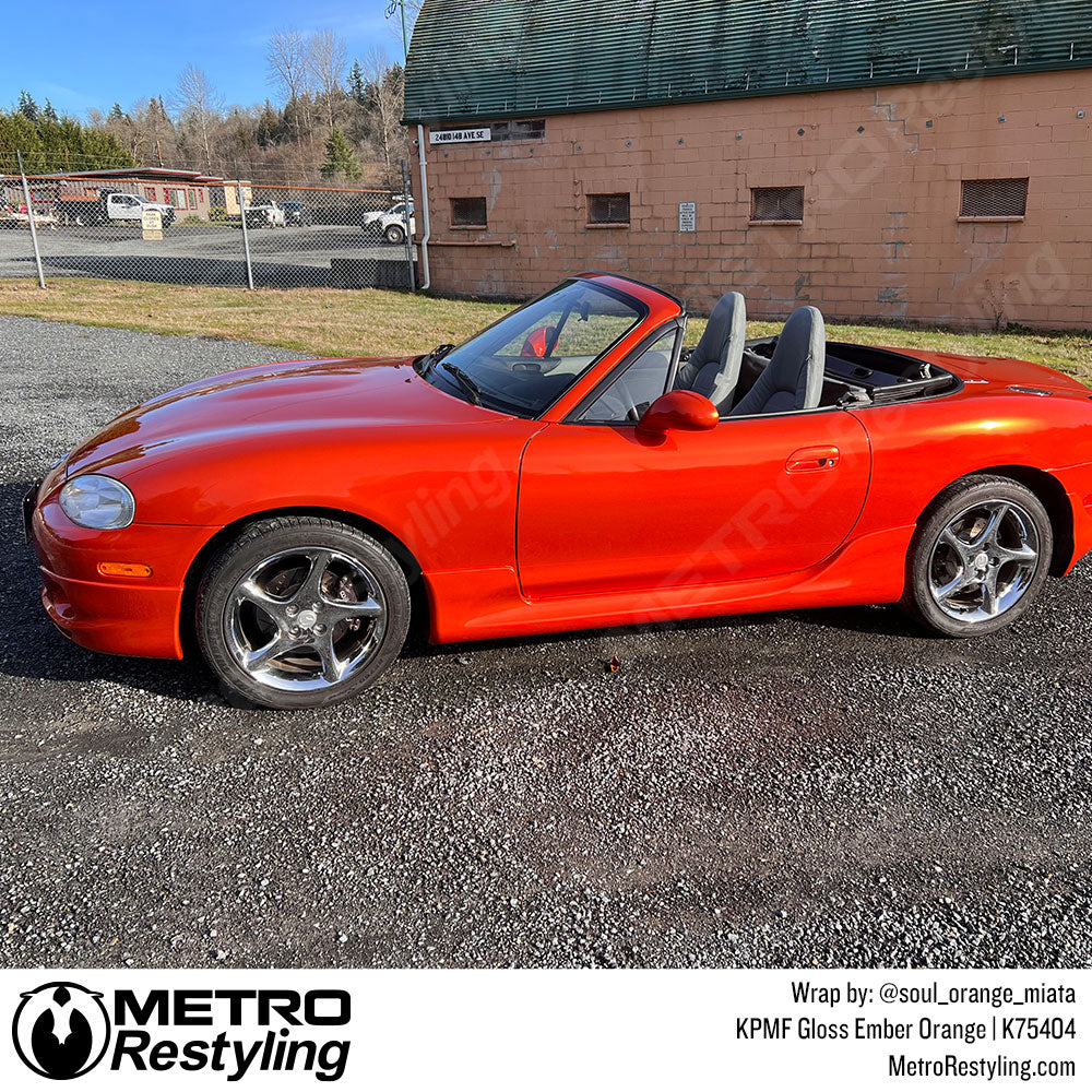Orange Mazda Wrap