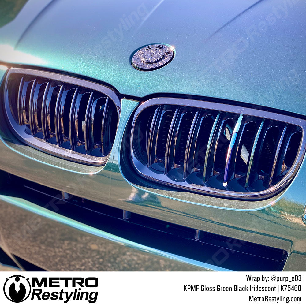 green black BMW X3 3.0i car wrap