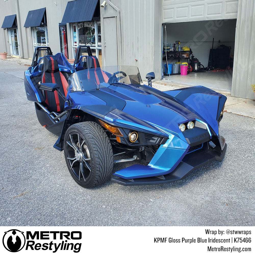 Gloss Purple Blue Iridescent Vinyl Wrap
