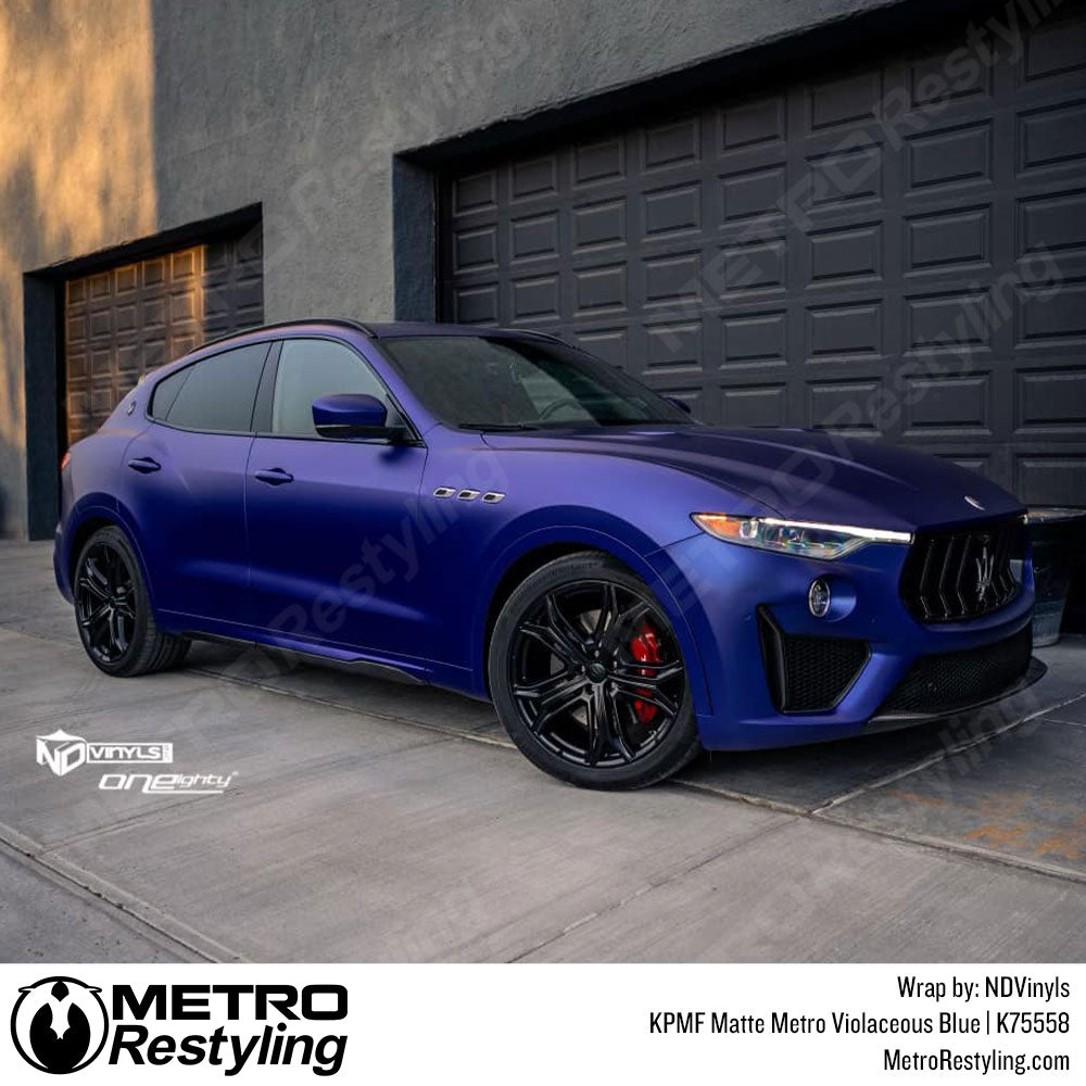 Metro Matte Violaceous Blue Car Wrap