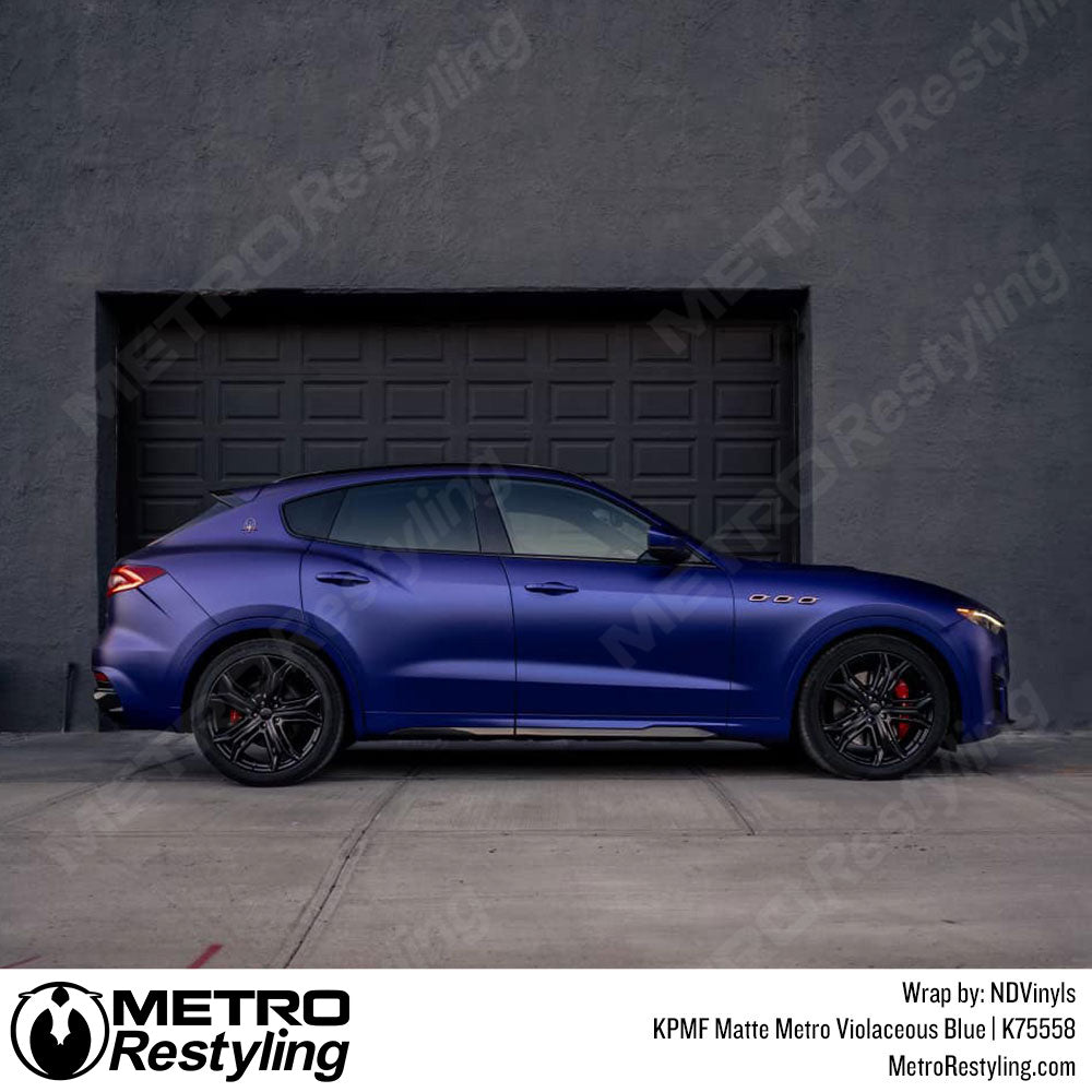 Metro Matte Violaceous Blue Vinyl Wrap