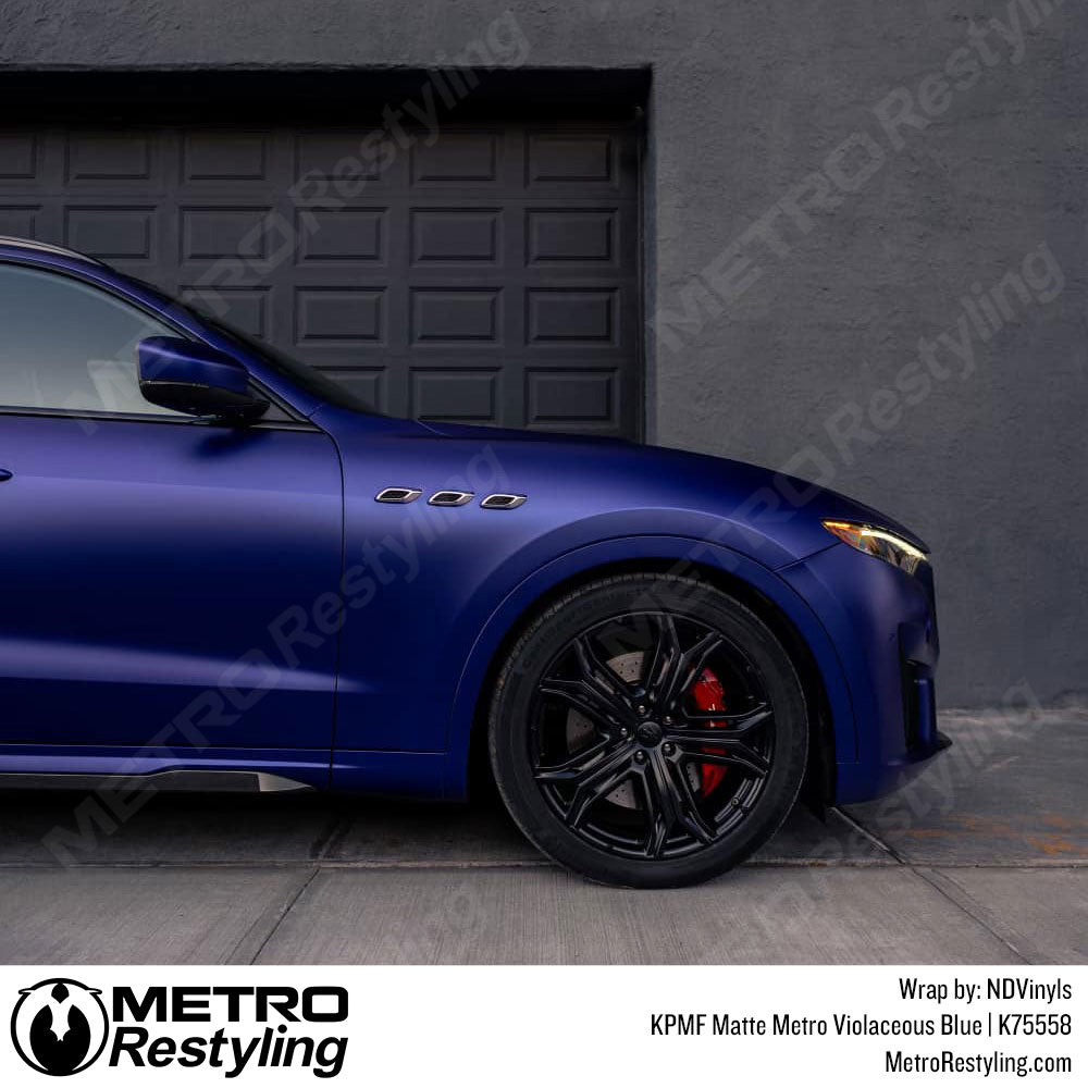 Metro Matte Violaceous Blue Maserati Wrap