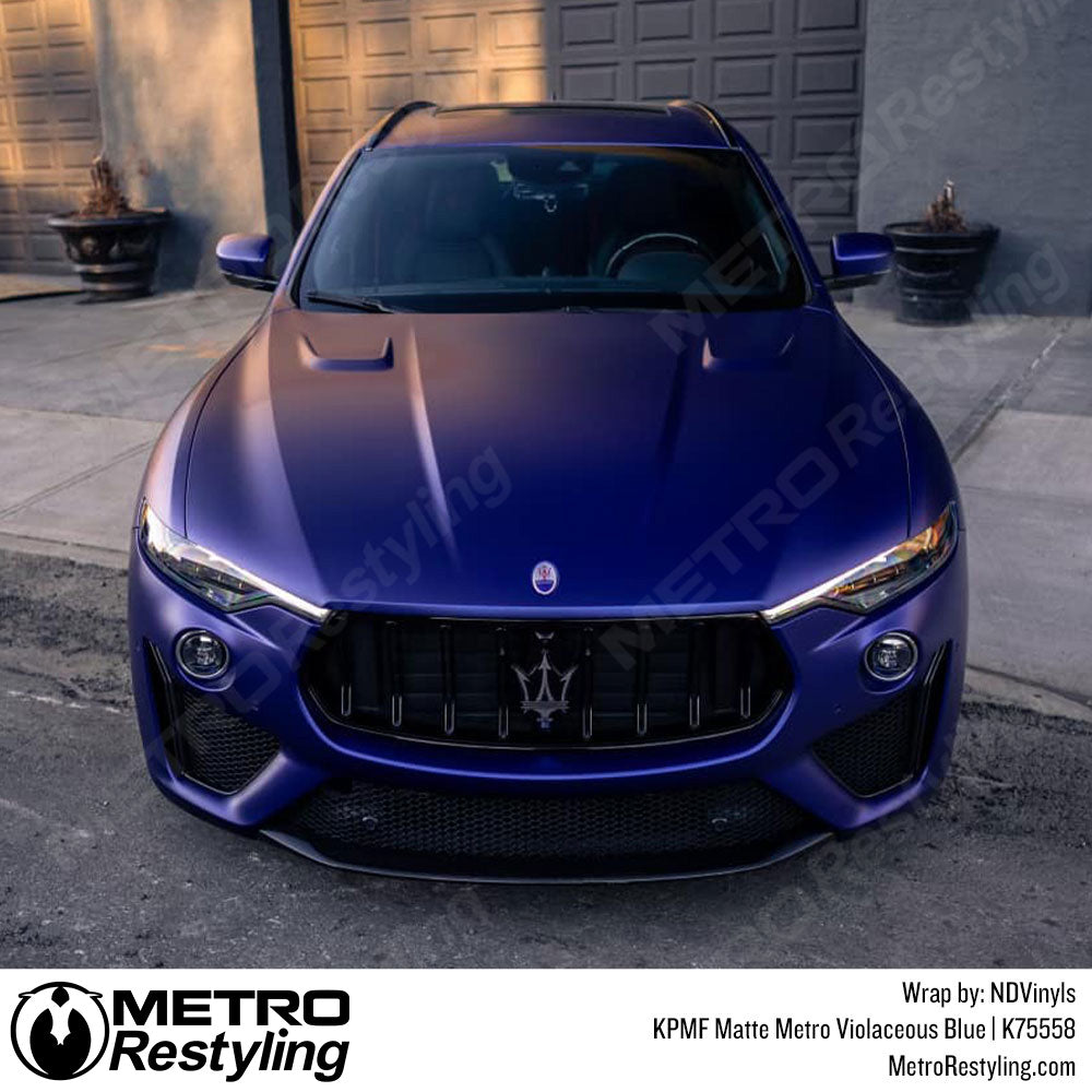 Metro Matte Violaceous Blue Vinyl Wrap