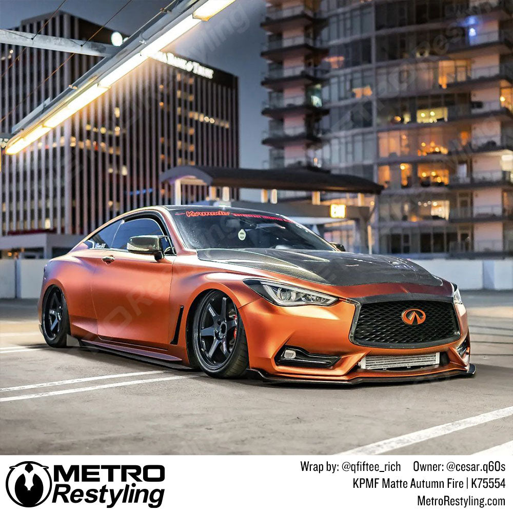 Matte Autumn Fire Infiniti Wrap