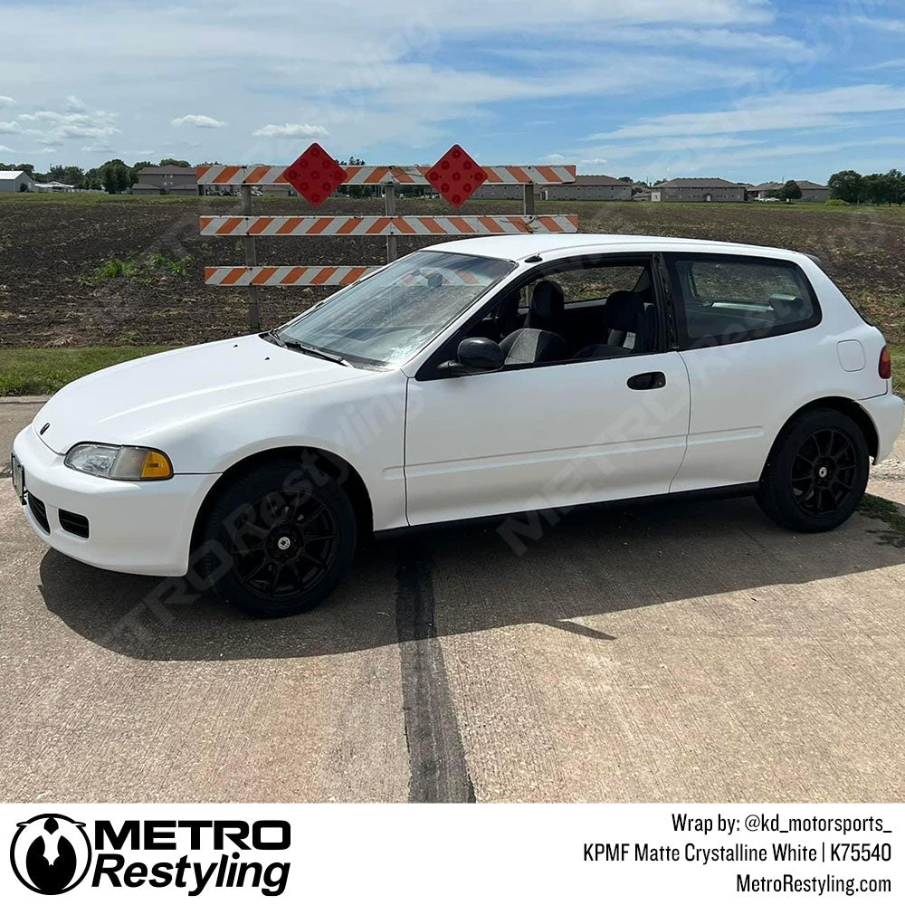 KPMF K75400 Matte Crystalline White Vinyl Wrap | K75540