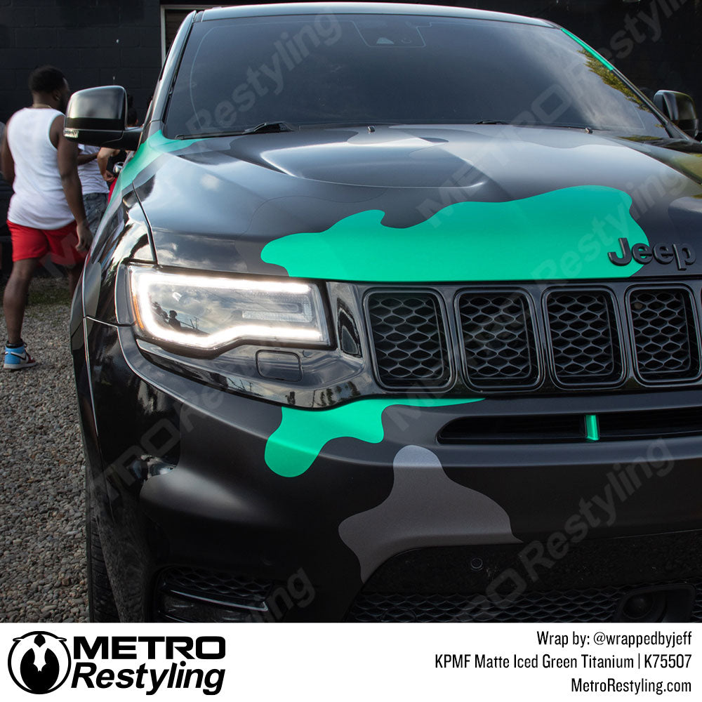 matte iced green jeep cherokee wrap