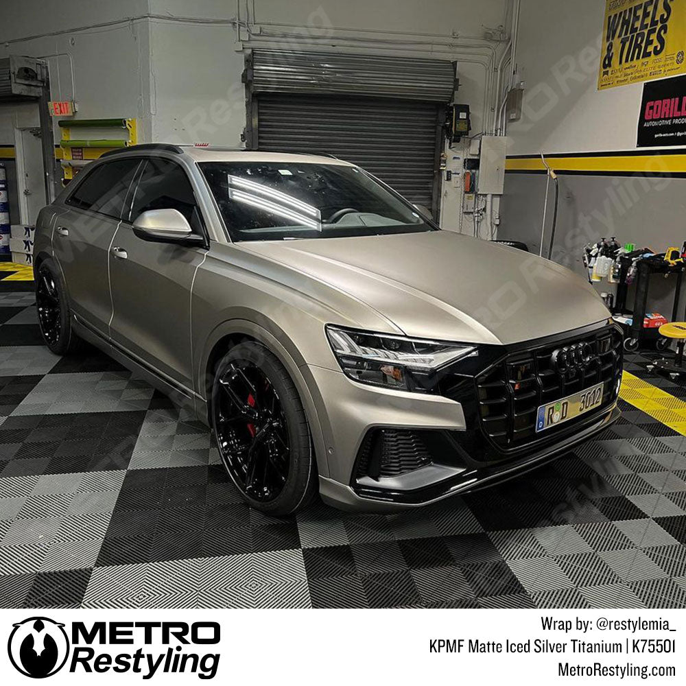 matte iced silver titanium