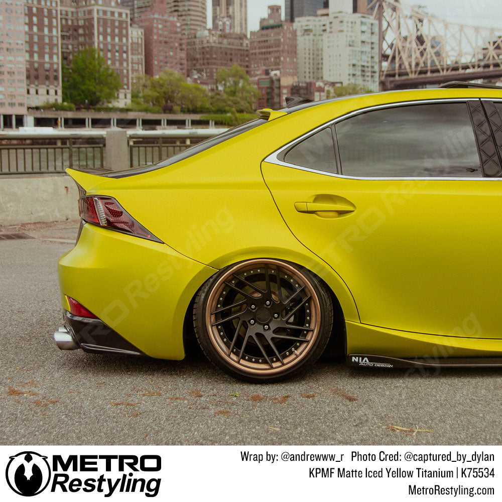 yellow lexus wrap