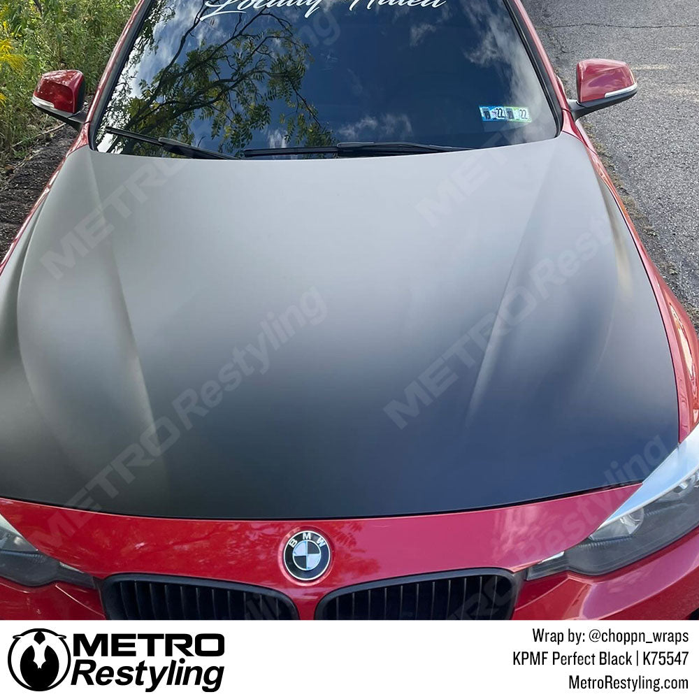 matte black hood and roof wrap
