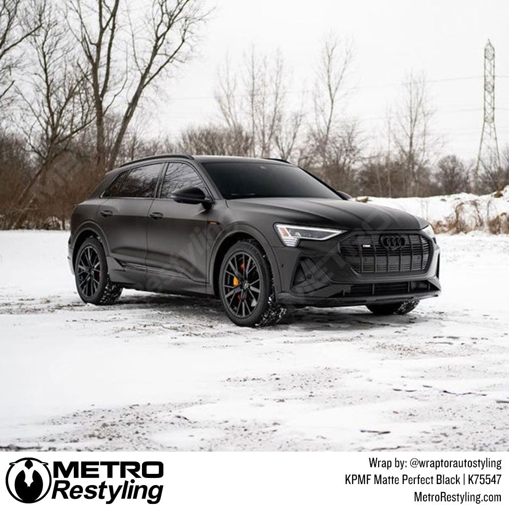 matte black audi wrap