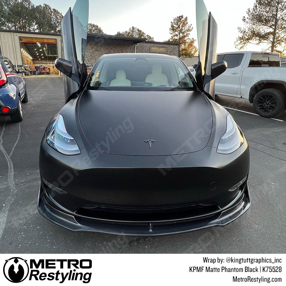 Black Tesla VInyl Wrap