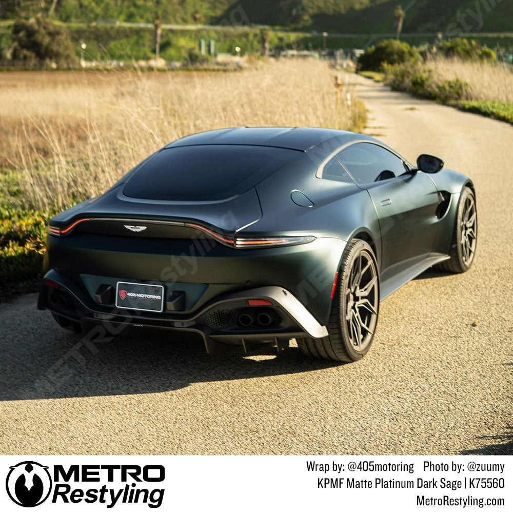 platinum dark sage car wrap